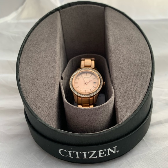 Rose gold Citizen watch